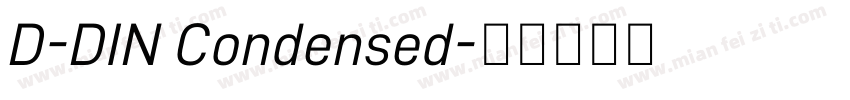 D-DIN Condensed字体转换